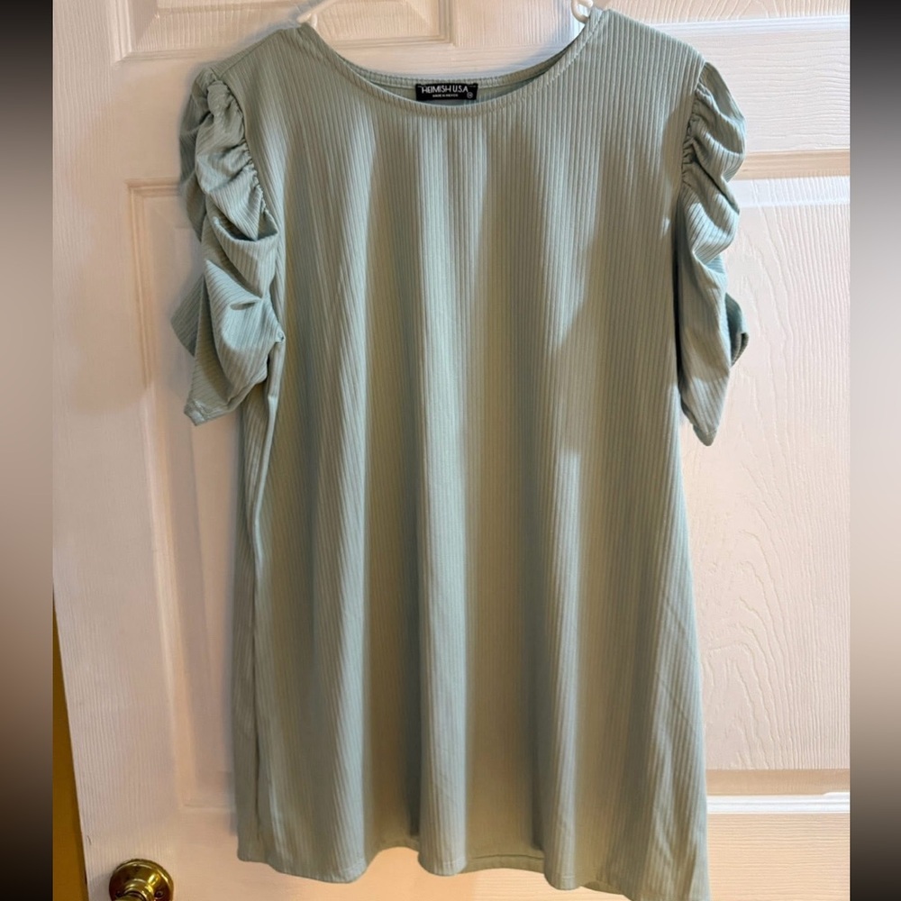 HEIMISH USA Women's Sage Ruffle Sleeve Blouse